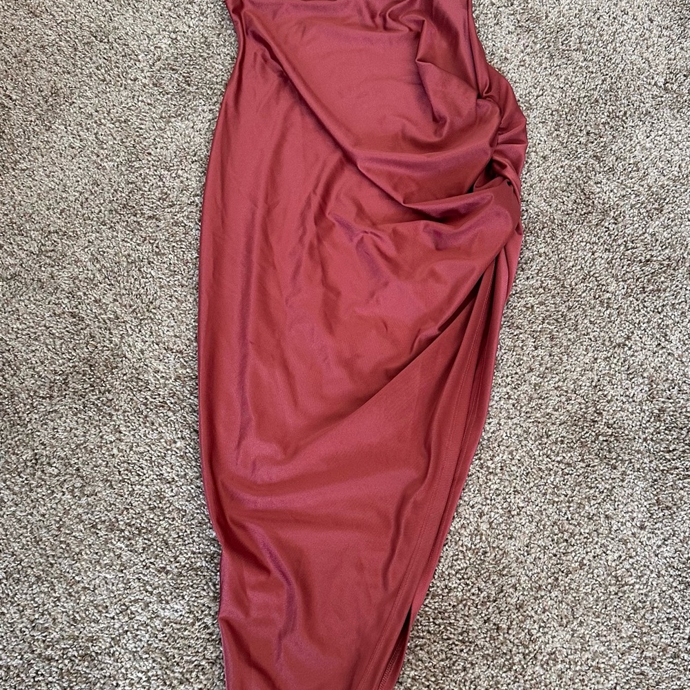 Windsor Burgundy High Low Dress